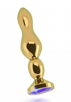 Rich - Plug Sparkling Sapphire - 4.80" - Gold