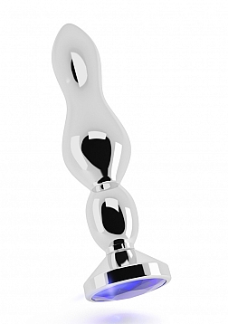 Rich - Plug Sparkling Sapphire - 4.80" - SIlver