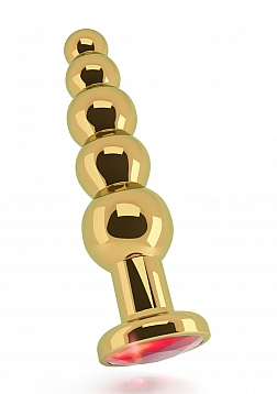 Rich - Plug Sparkling Sapphire - 4.90" - Gold