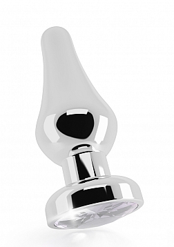 Rich - Plug Sparkling Sapphire - 4.50" - Silver