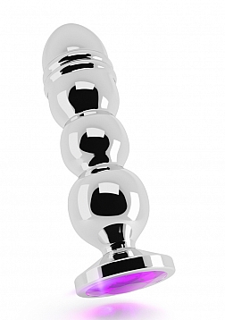 Rich - Plug Sparkling Sapphire - 4.90" - Silver