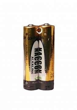 Naccon - 2 Pack Alkaline LR03 Battery AAA
