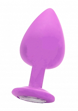 Ouch! - Extra Large Diamond Butt Plug - Purple