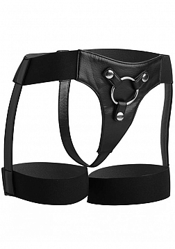 Bardot - Elastic Strap-On Harness with Thigh Straps