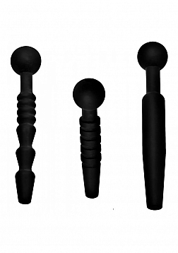 Dark Rods - 3 Piece Silicone Penis Plug Set