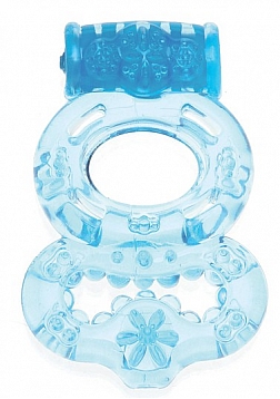 Shots - Super Enjoyable Vibrating Ring - Blue