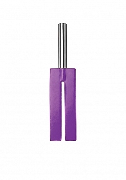 Ouch! - Leather Slit Paddle - Purple