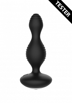 E-Stimulation Vibrating Buttplug - Black - Tester