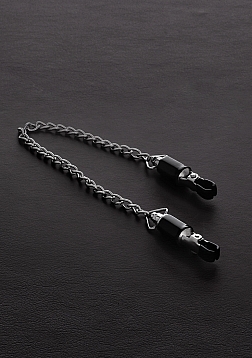 Barrel Tit Clamps with Chain (pair)