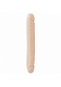 Jr. Veined Double Header - Dildo with Double Ends - 12" / 30 cm