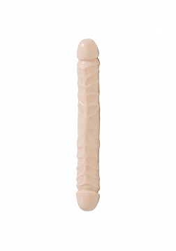 Jr. Veined Double Header - Dildo with Double Ends - 12" / 30 cm