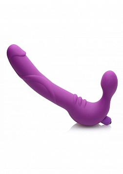 Royal Rider - Vibrating Silicone Strapless Strap-On