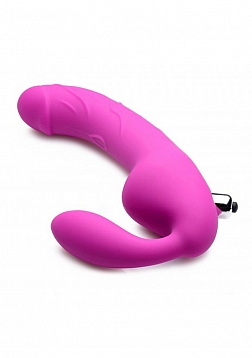 Royal Rider - Vibrating Silicone Strapless Strap-On