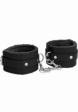 Plush Leather Ankle Cuffs