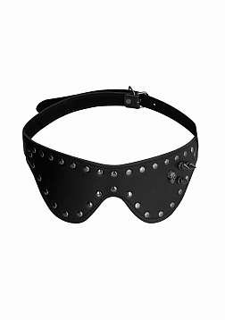 Ouch! - Eye Mask with Skulls & Spikes - Black