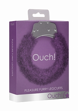 Ouch! - Pleasure Legcuffs Furry - Purple