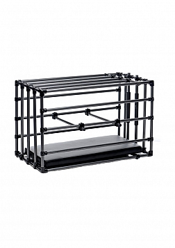 Kennel - Adjustable Puppy Cage with Padded Board