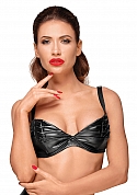Wetlook Bra with Handmade Pleats - S  Wetlook Bra with Handmade Pleats - S