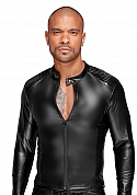 Wetlook Jacket with PVC Pleats - S  Wetlook Jacket with PVC Pleats - S
