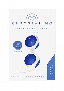 Chrystalino - Ben Wa Large - Blue