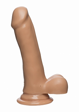 Slim D - Realistic FIRMSKYN Dildo with Balls - 6" / 15 cm