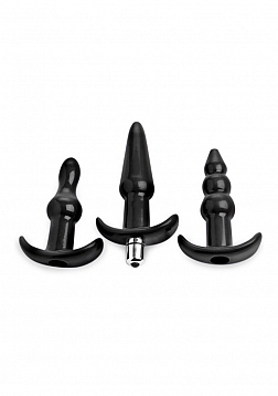 4 Piece Vibrating Butt Plug Set