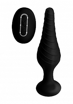 Silicone Vibrating Anal Plug with Remote Control