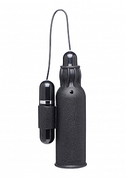 Lightning Stroke - Silicone Stroker with Vibrating Bullet