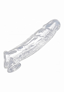 Realistic Clear Penis Sleeve and Ball Stretcher