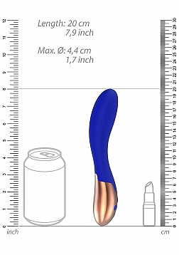 Elegance - Heating G-Spot Vibrator - Blue