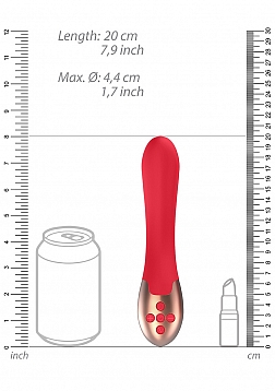 Elegance - Heating G-Spot Vibrator - Red