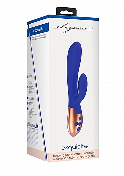 Elegance - Heating Vibrator - Blue