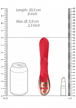 Elegance - Heating Vibrator - Red