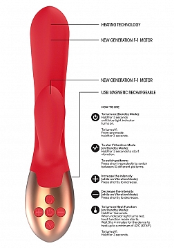 Elegance - Heating Vibrator - Red