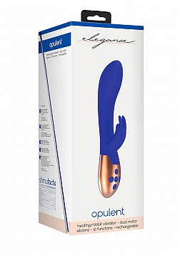 Elegance - Heating Rabbit Vibrator - Blue