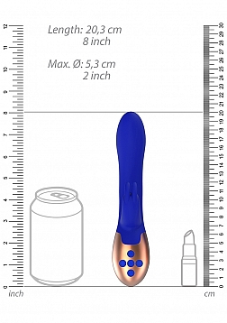 Elegance - Heating Rabbit Vibrator - Blue