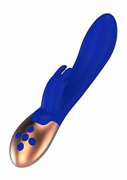 Elegance - Heating Rabbit Vibrator - Blue
