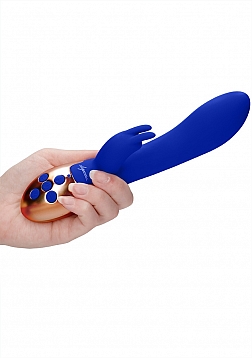 Elegance - Heating Rabbit Vibrator - Blue