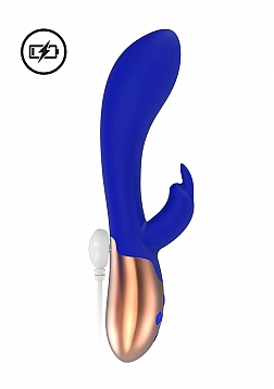 Elegance - Heating Rabbit Vibrator - Blue