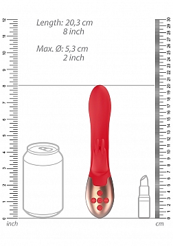 Elegance - Heating Rabbit Vibrator - Red
