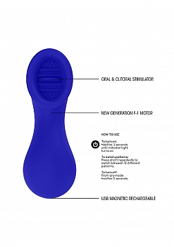 Elegance - Oral Clitoral Stimulator - Blue