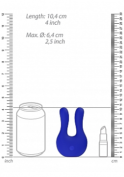 Elegance - Dual Motor Clitoral Stimulator - Blue