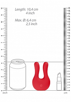 Elegance - Dual Motor Clitoral Stimulator - Red