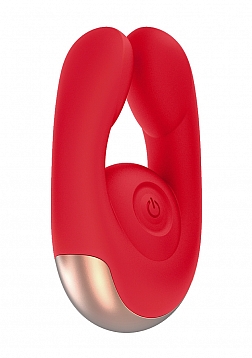 Elegance - Dual Motor Clitoral Stimulator - Red