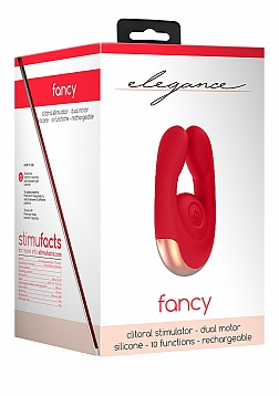 Elegance - Dual Motor Clitoral Stimulator - Red