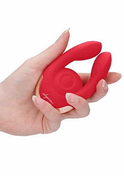 Elegance - Dual Motor Clitoral Stimulator - Red