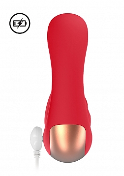 Elegance - Dual Motor Clitoral Stimulator - Red