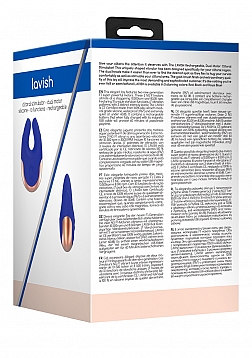 Elegance - Dual Motor Clitoral Stimulator - Blue