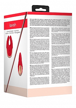 Elegance - Dual Motor Clitoral Stimulator - Red