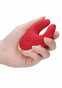 Elegance - Dual Motor Clitoral Stimulator - Red